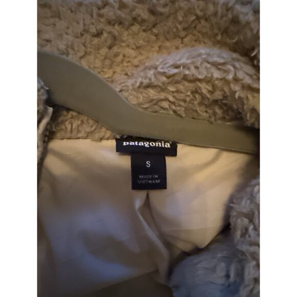 Patagonia Los Gatos Fleece Jacket Women's Small El Cap Khaki Full Zip Deep Pile - Picture 4 of 7